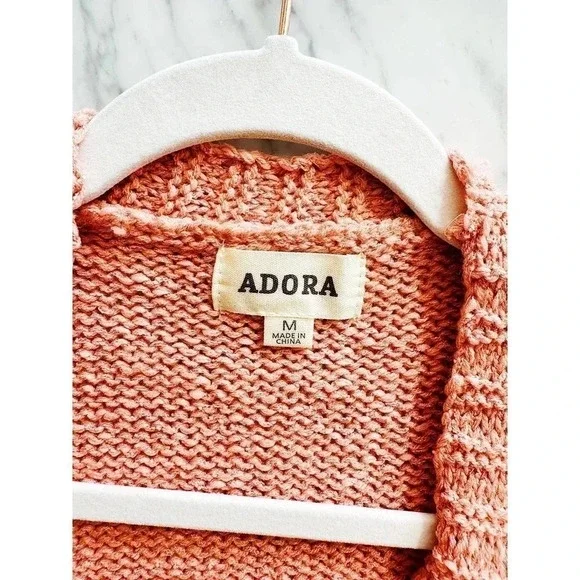 Boutique Brand Coral Chunky Cardigan Size M - Picture 11 of 11
